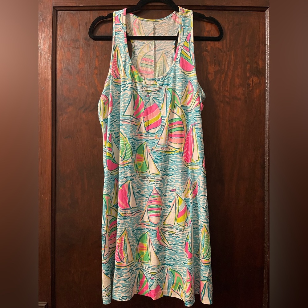 Lilly Pulitzer Tank Dress | “You Gotta Regatta” Print | Size Large